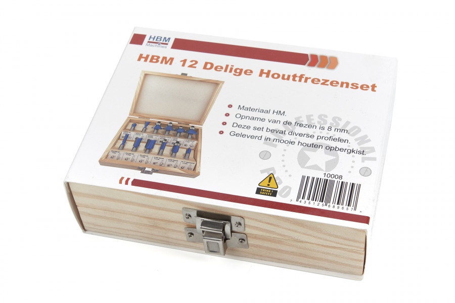 HBM 10008 12 Delige Houtfrezenset