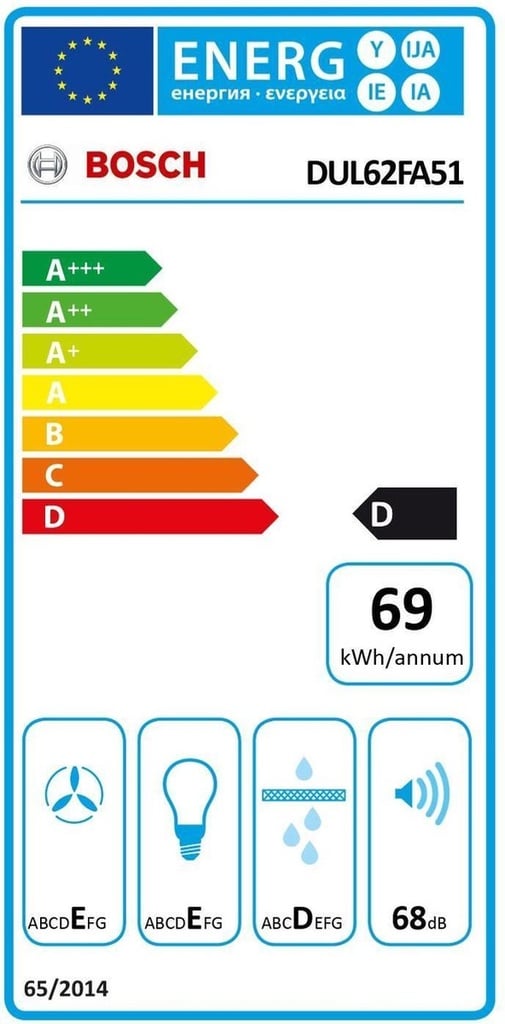 BOSCH Onderbouw afzuigkap DUL62FA51