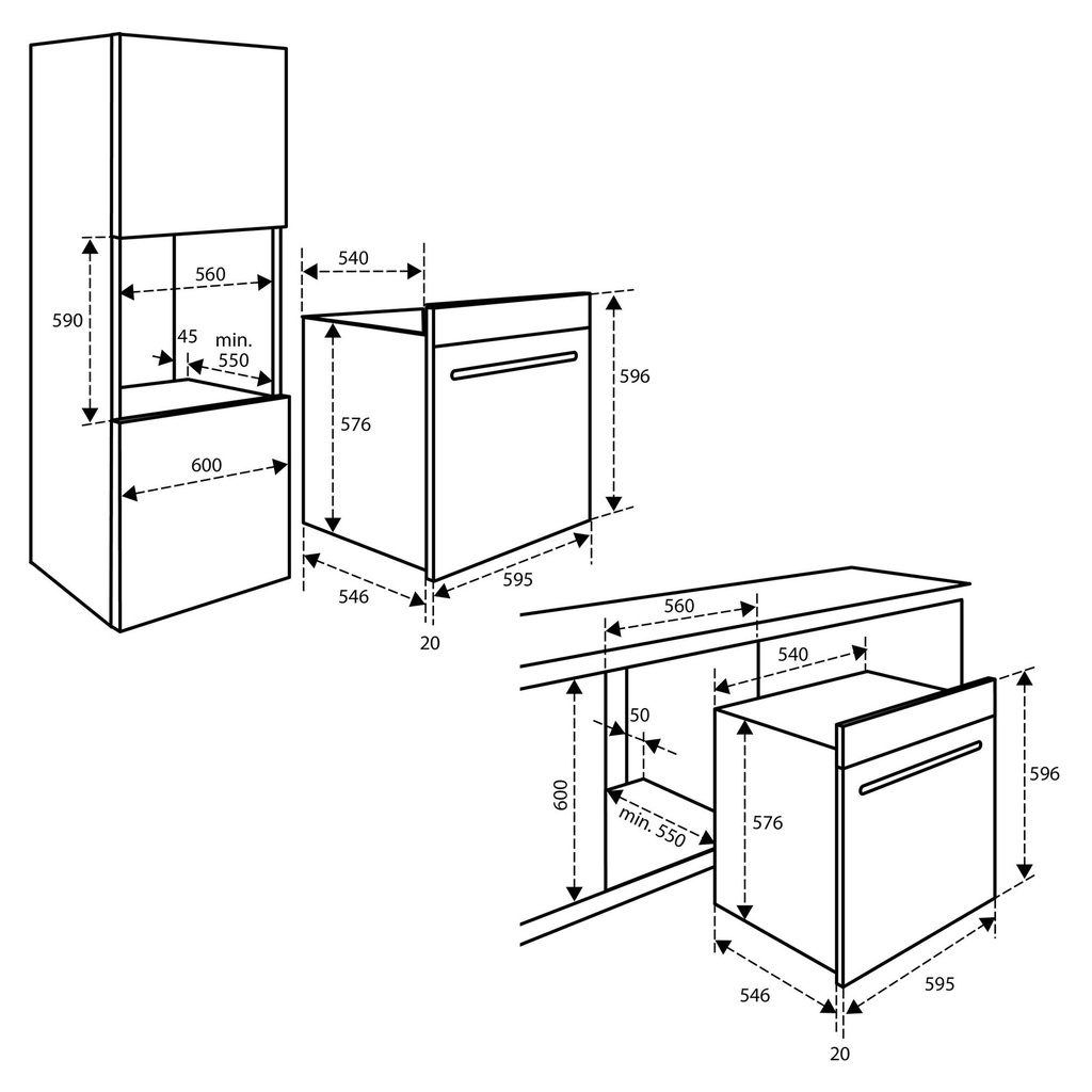 Inventum oven met magnetron IMC6035BT