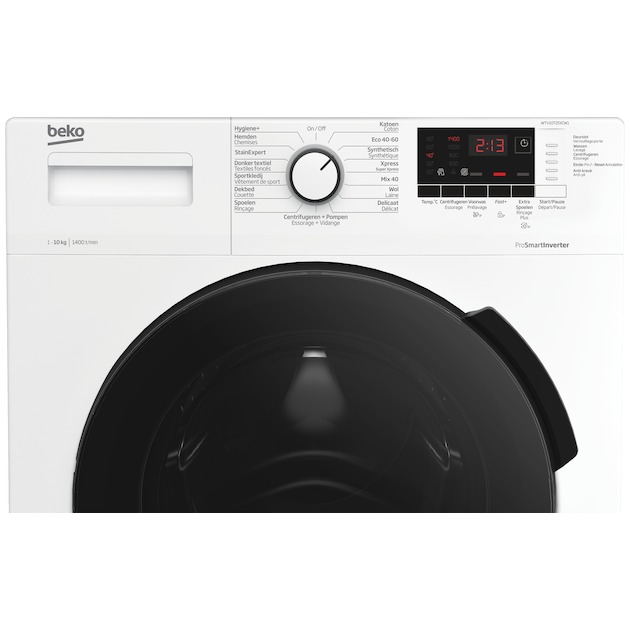 BEKO Wasmachine 10kg  1400 toeren WTV10725XCW1