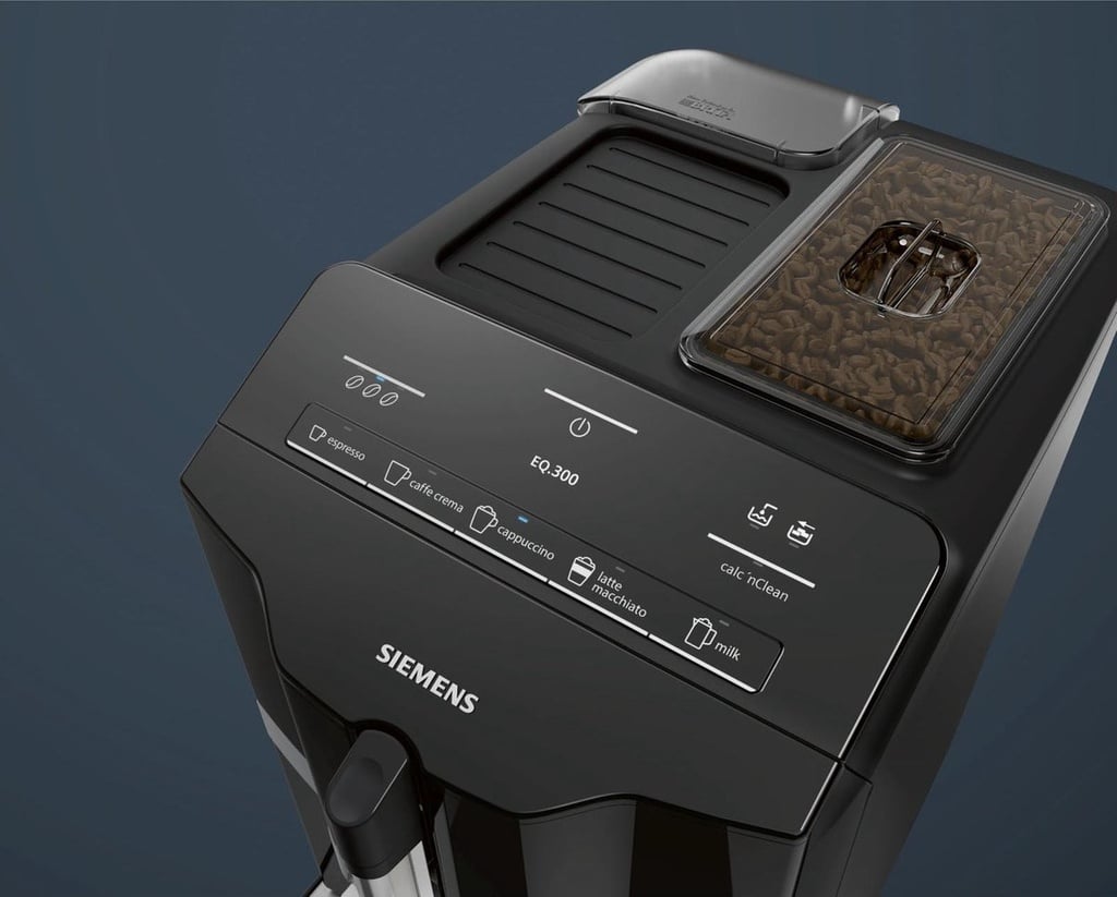 Siemens espresso volautomaat, EQ.300, Zwart TI35A209RW