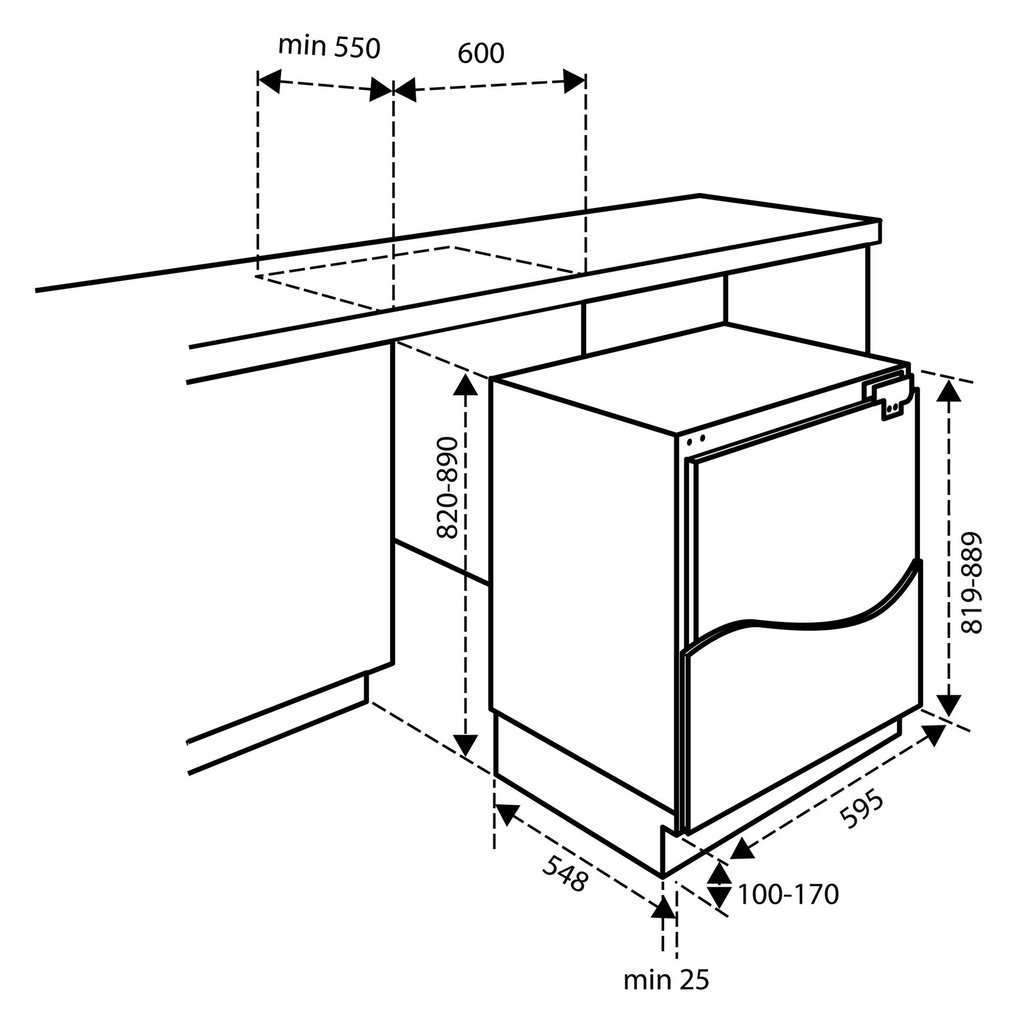 INVENTUM Inbouw koelkast IKV0821D