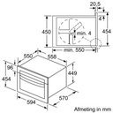 BOSCH Inbouw magnetron met hetelucht  CMA585MB0