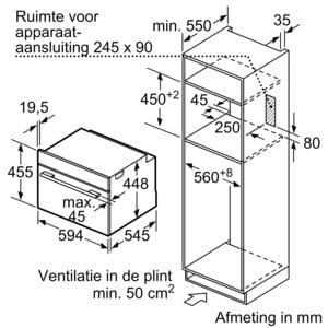 SIEMENS Inbouw magnetron CF634AGS1