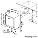 BOSCH SMV4HBX00N Serie | 4, Volledig geïntegreerde vaatwasser, 60 cm