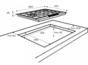 INVENTUM Gaskookplaat IKG9023WGRVS