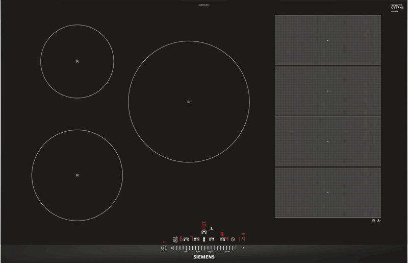 SIEMENS Inductie kookplaat EX875FVC1E 80cm
