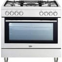 BEKO Cocina de gas independiente de 90 cm GM15120DXPRNL