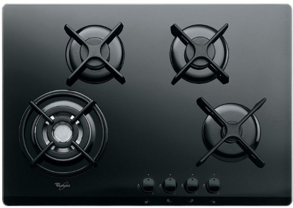 WHIRLPOOL Gaskookplaat 70Cm Glas AKT 5000/NB