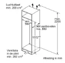 BOSCH Serie | 6 inbouw koelkast vlakscharnier met soft-close KIR81EDD0